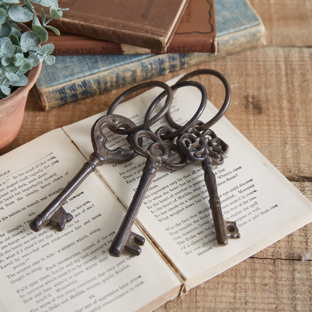 Set of Three Skeleton Keys