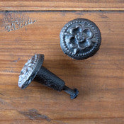 Embossed cast Iron Knob